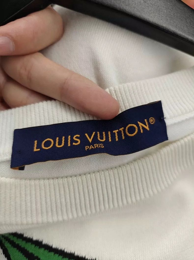 Louis Vuitton LV Paper Plane Graphic Knit T-Shirt - dmc Size US S / EU 44-46 / 1 - 7 Thumbnail