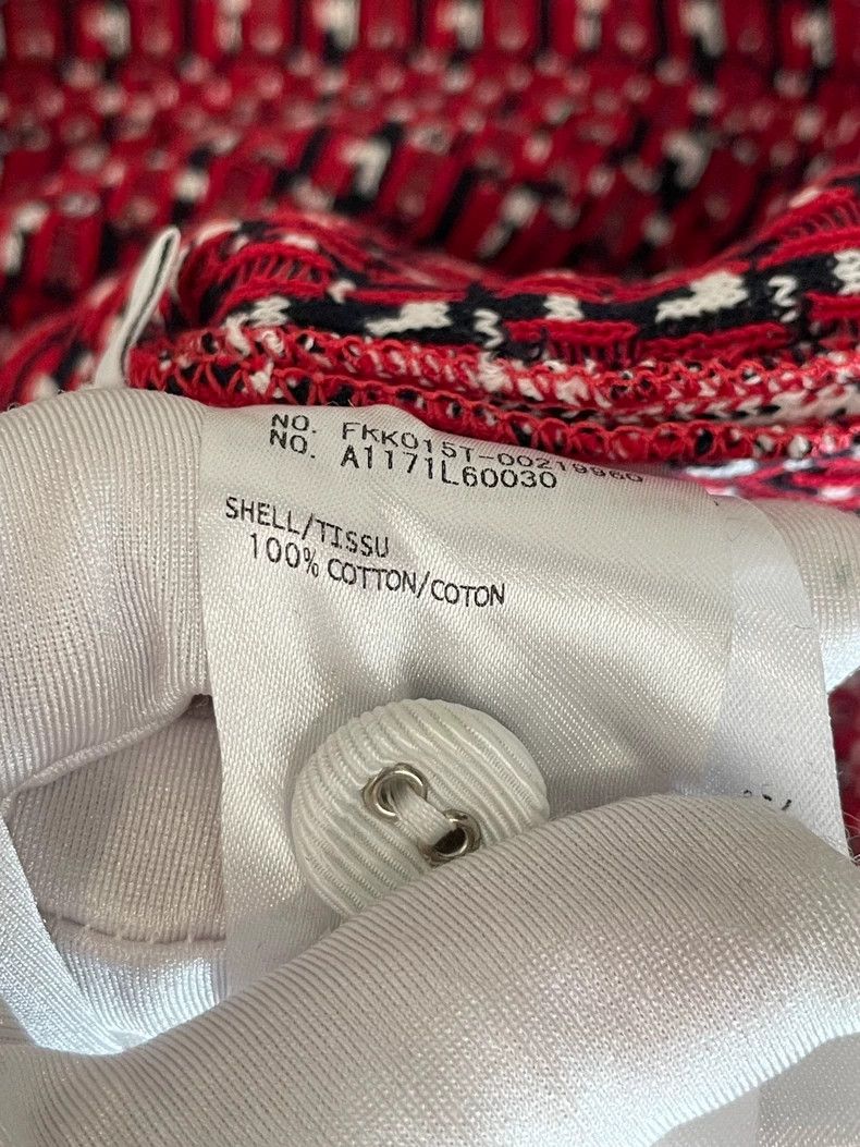 Thom Browne Thom Browne Cotton Check Skirt White - dmc Size US 31 - 9 Thumbnail