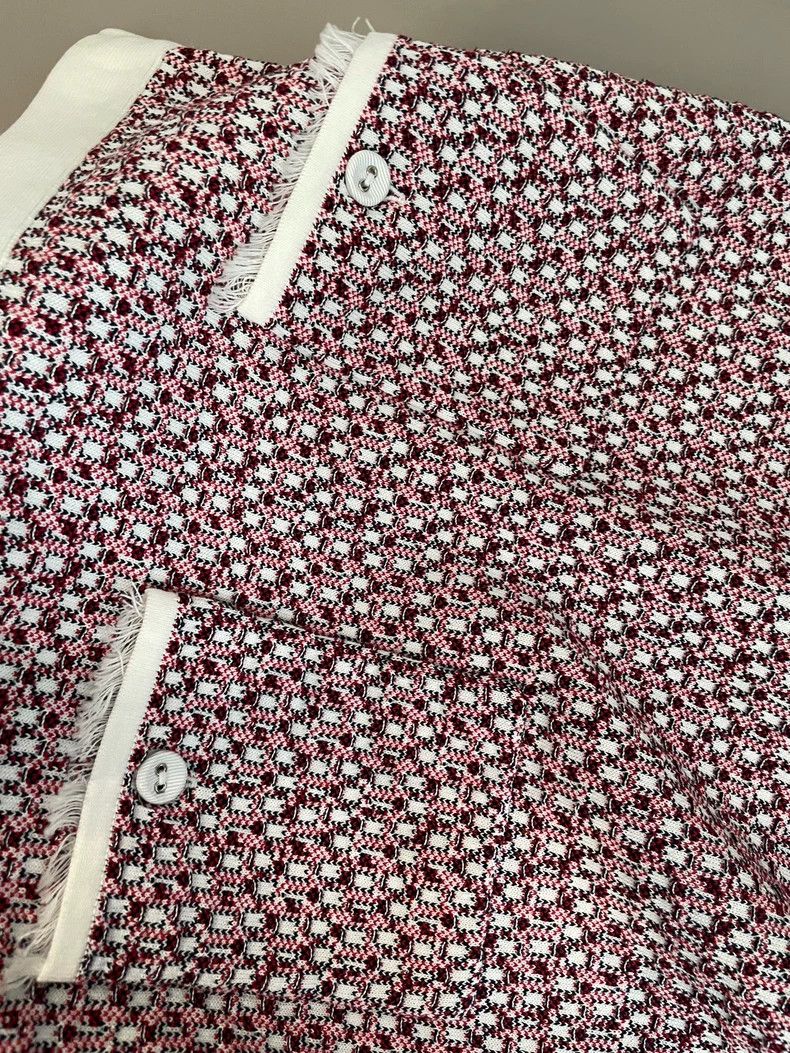 Thom Browne Thom Browne Cotton Check Skirt White - dmc Size US 31 - 3 Thumbnail