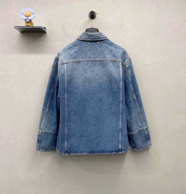 Louis Vuitton LV Blue Gradient Denim Jacket - dmc Size US L / EU 52-54 / 3 - 3 Thumbnail