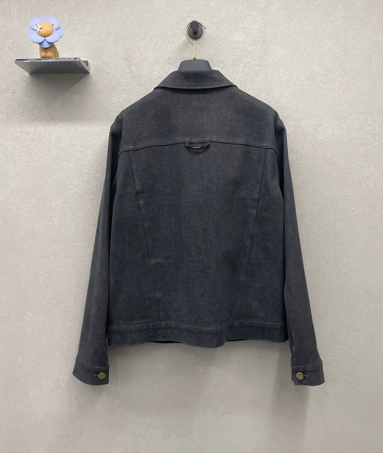 Louis Vuitton Louis Vuitton Black Gray Denim Jacket - dmc Size US L / EU 52-54 / 3 - 2 Thumbnail