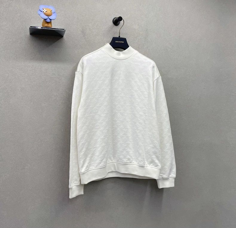 Louis Vuitton LV White Logo Sweatshirt M - dmc Size US M / EU 48-50 / 2 - 3 Thumbnail