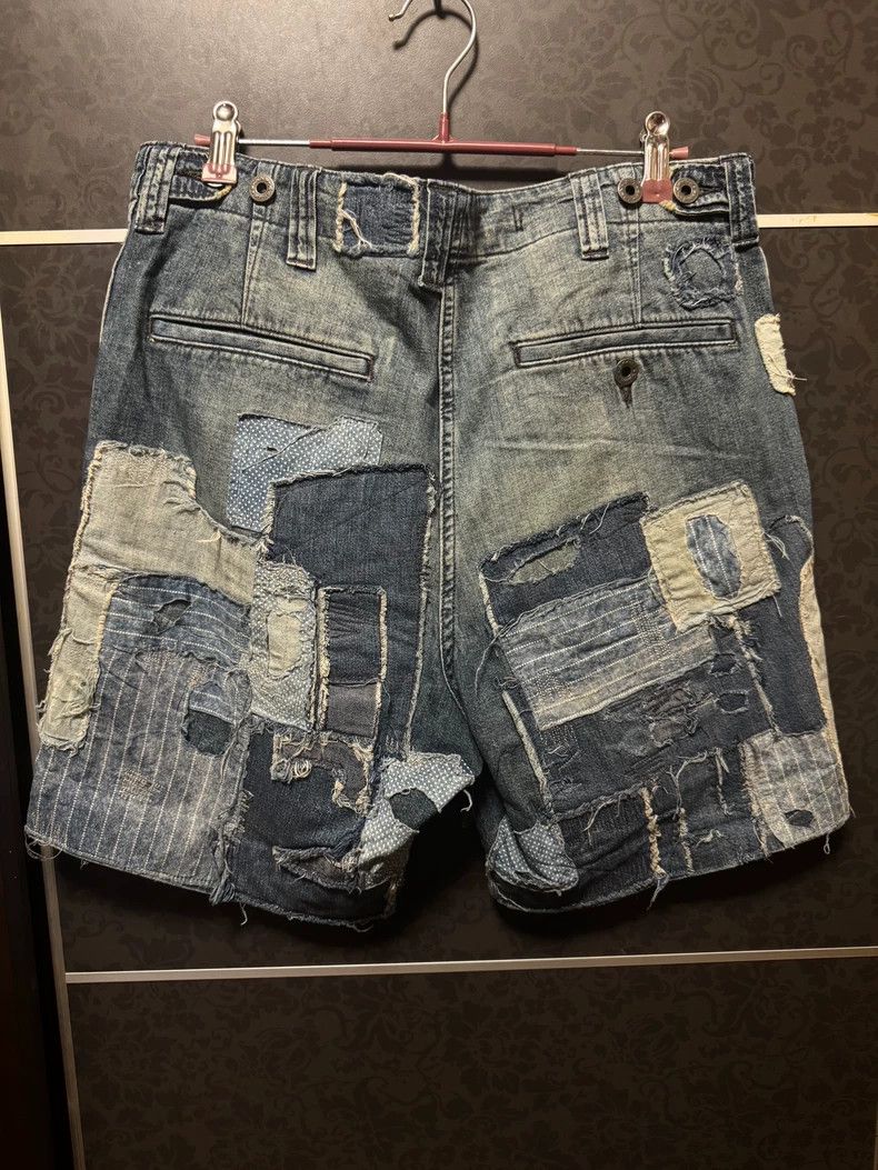 RRL Ralph Lauren RRL 2022 Patchwork Denim Shorts W30 - dmc Size US 30 / EU 46 - 2 Thumbnail