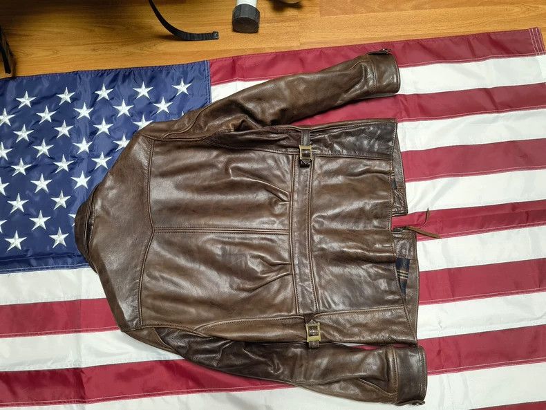 RRL Ralph Lauren RRL Heavy Waxed Horsehide Newsboy Jacket - dmc Size US L / EU 52-54 / 3 - 2 Thumbnail