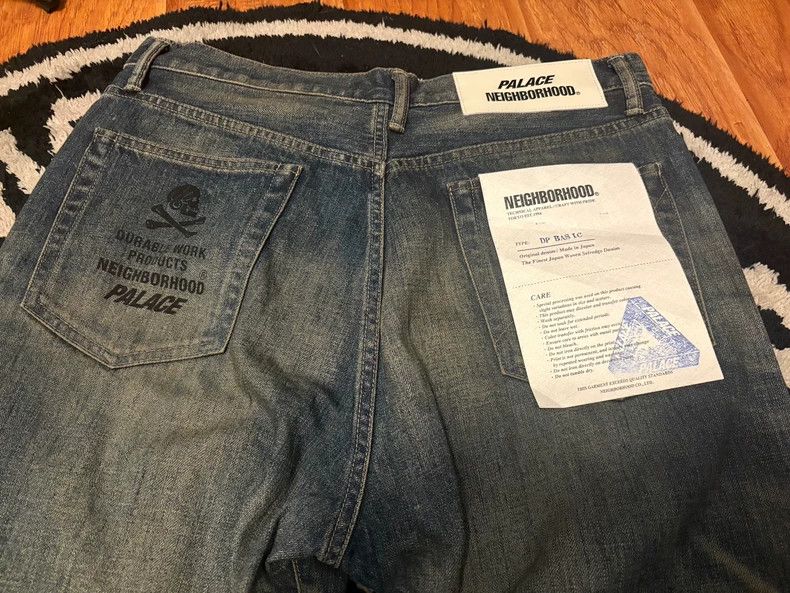 Neighborhood Neighborhood x Palace Washed Denim Jeans - dmc Size US 32 / EU 48 - 9 Thumbnail