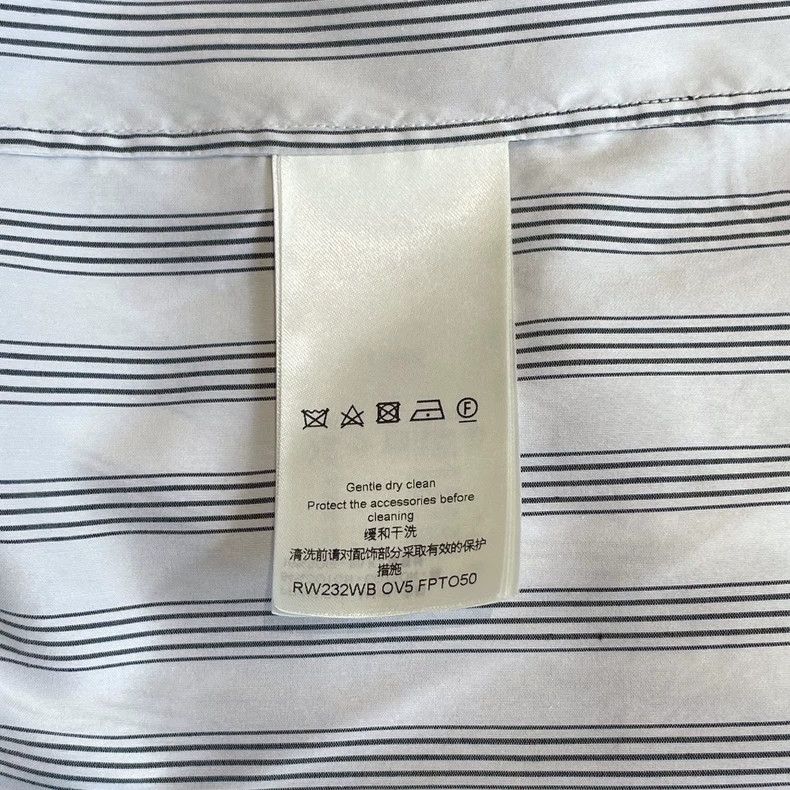 Louis Vuitton LV White & Gray Stripe Long Sleeve Shirt - dmc Size US S / EU 44-46 / 1 - 7 Thumbnail