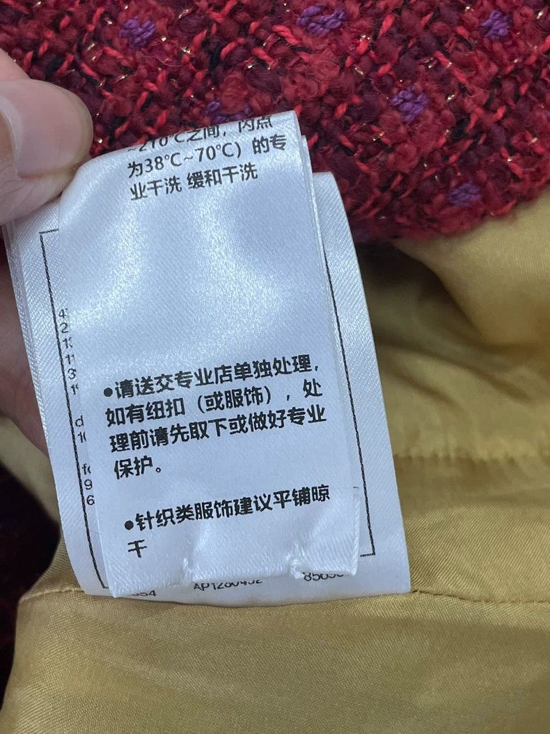 Chanel Chanel 23B Red Gold Buckle Skirt - dmc Size US 36 / EU 52 - 8 Thumbnail