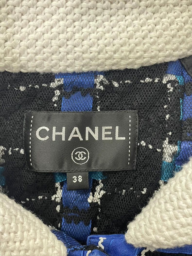 Chanel Chanel Black Blue Plaid Tweed Vest - dmc Size US S / EU 44-46 / 1 - 4 Thumbnail