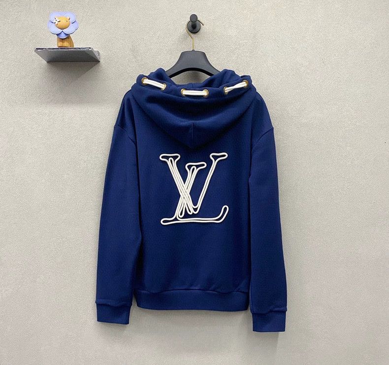 Louis Vuitton LV Navy Embroidered Hoodie XS - dmc Size US XS / EU 42 / 0 - 3 Thumbnail