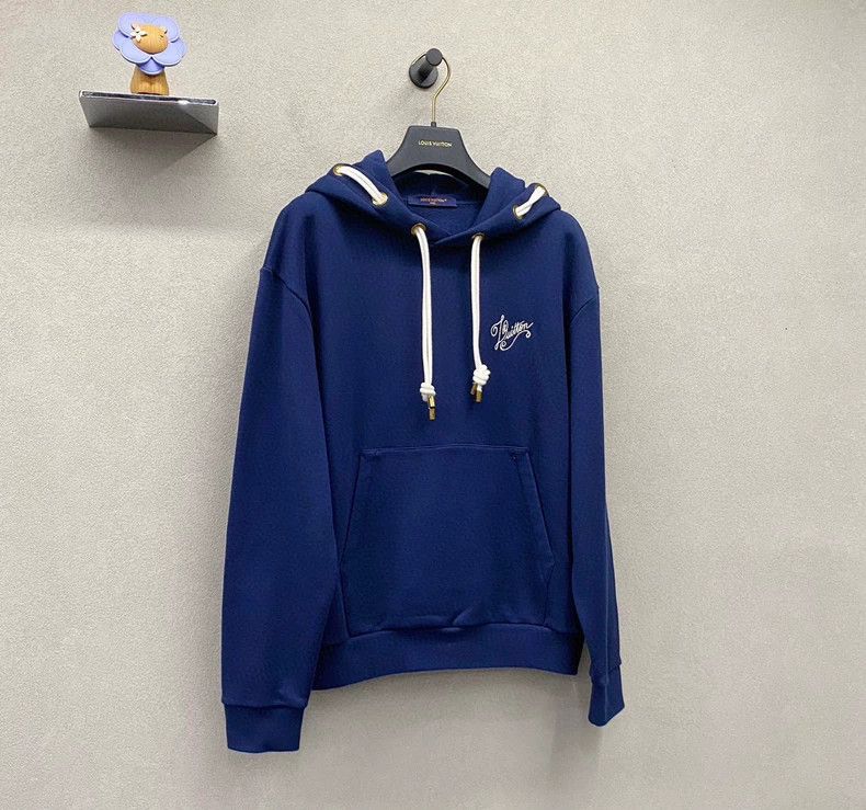 Louis Vuitton LV Navy Embroidered Hoodie XS - dmc Size US XS / EU 42 / 0 - 4 Thumbnail
