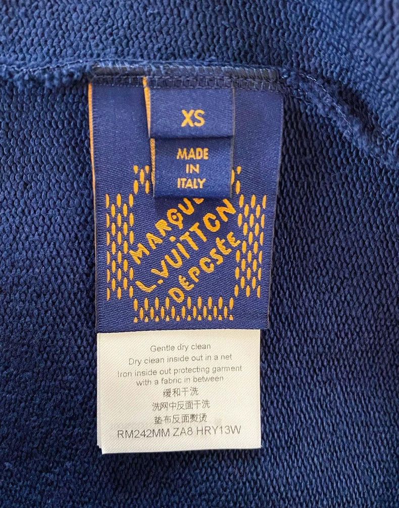 Louis Vuitton LV Navy Embroidered Hoodie XS - dmc Size US XS / EU 42 / 0 - 6 Thumbnail