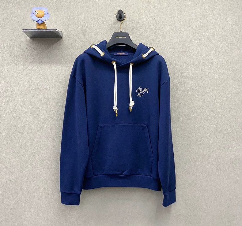 Louis Vuitton LV Navy Embroidered Hoodie XS - dmc Size US XS / EU 42 / 0 - 2 Thumbnail
