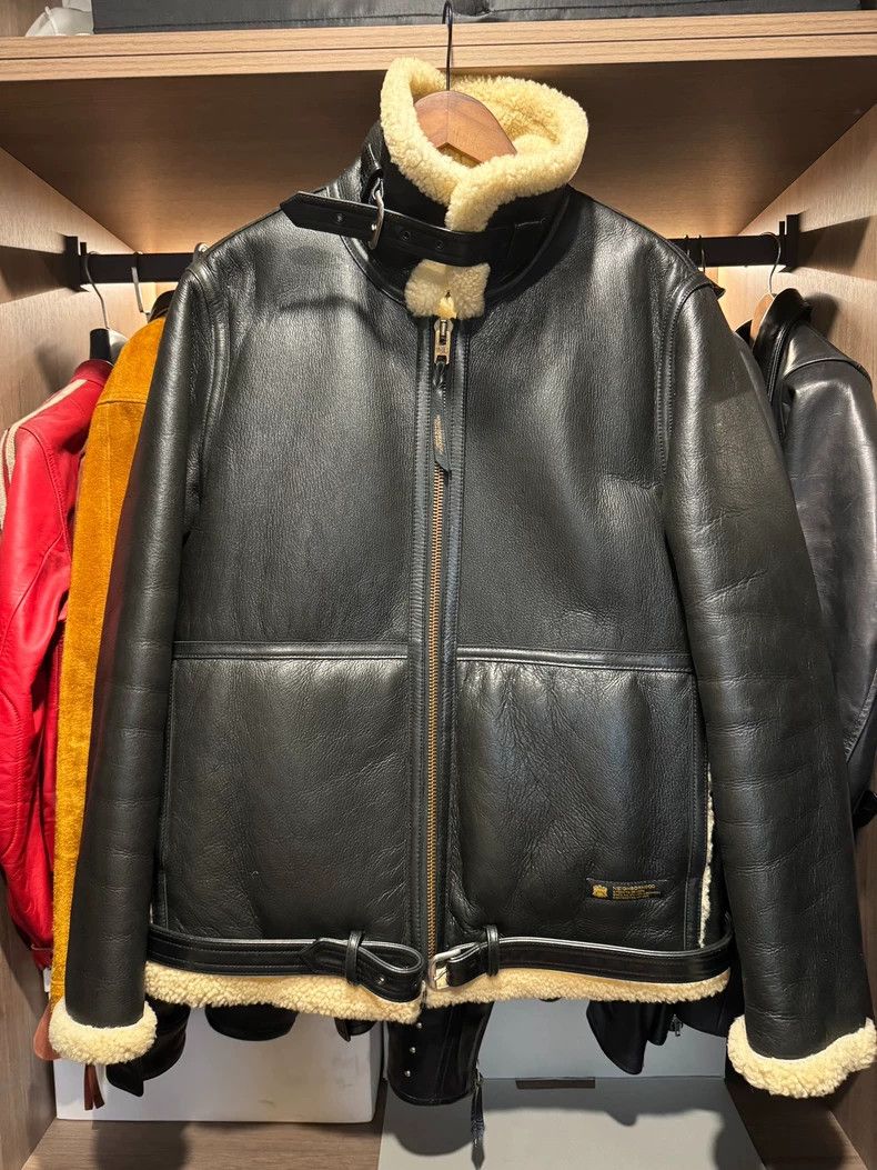 Neighborhood NBHD Shearling Leather Jacket - dmc Size US M / EU 48-50 / 2 - 2 Thumbnail
