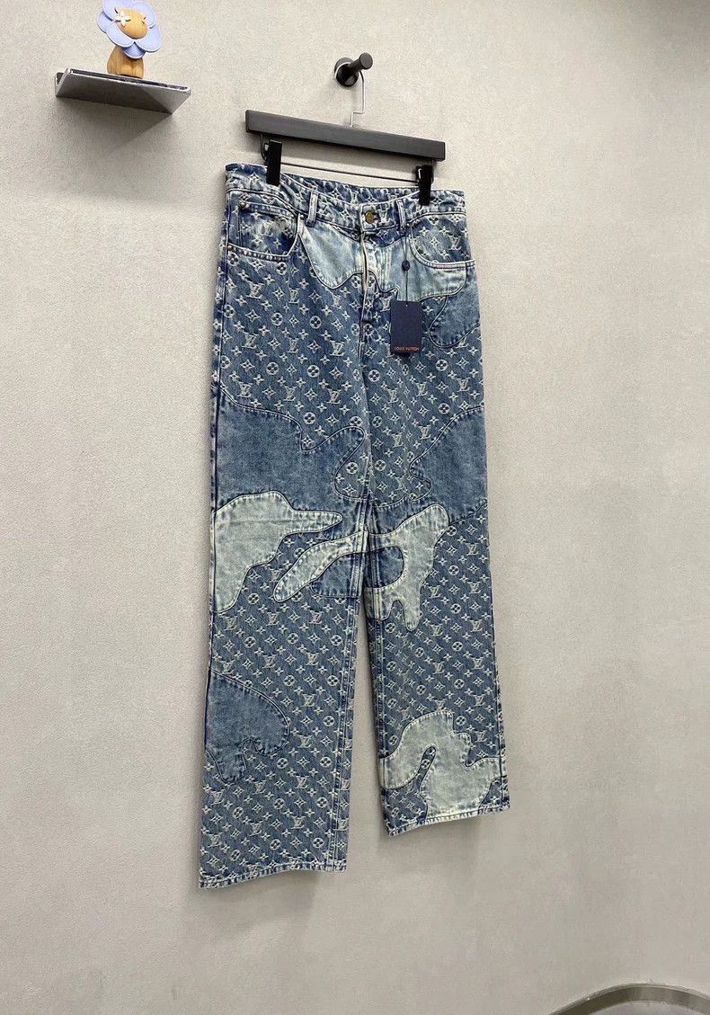 Louis Vuitton LV x Nigo Blue Denim Jeans - dmc Size US 30 / EU 46 - 3 Thumbnail