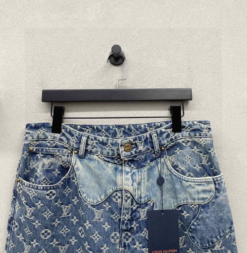 Louis Vuitton LV x Nigo Blue Denim Jeans - dmc Size US 30 / EU 46 - 4 Thumbnail