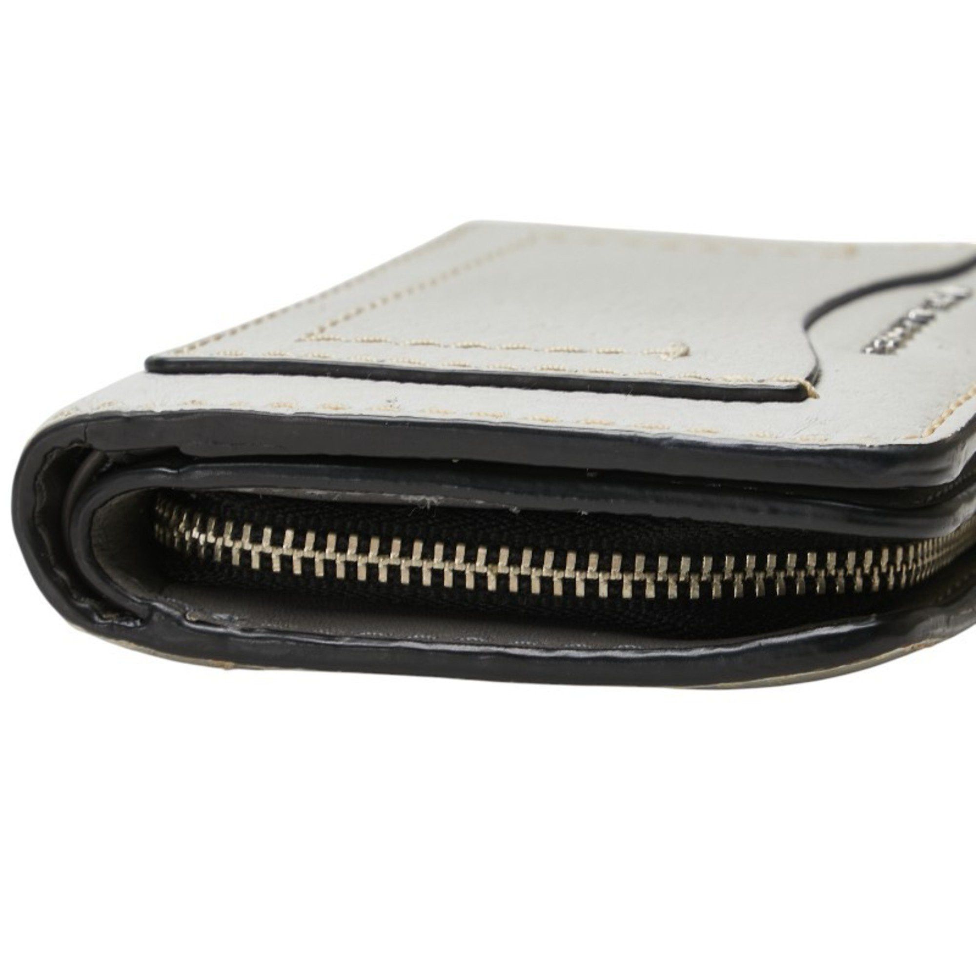 Marc Jacobs Marc Jacobs logo bifold wallet in gray leather for women. Size ONE SIZE - 5 Thumbnail