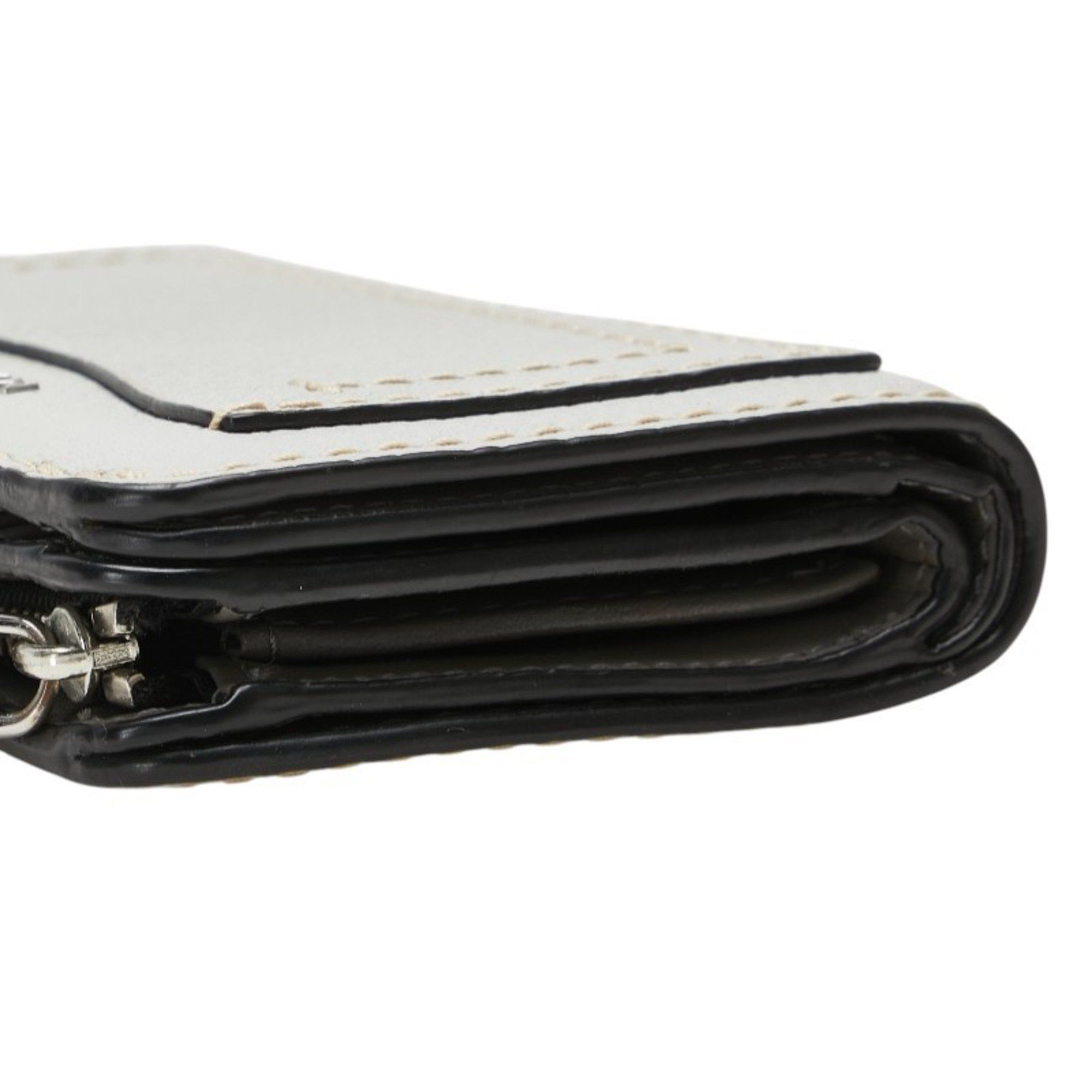 Marc Jacobs Marc Jacobs logo bifold wallet in gray leather for women. Size ONE SIZE - 4 Thumbnail