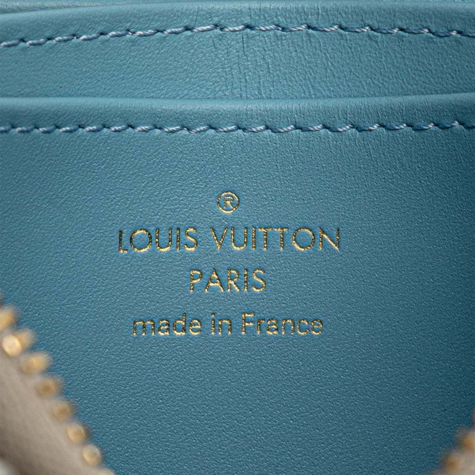 Louis Vuitton Louis Vuitton Monogram Jacquard Since1854 Zippy Coin Purse Wallet/Coin Case M69997 Beige White Canvas Leather Women's LOUIS VUITTON Size ONE SIZE - 9 Thumbnail
