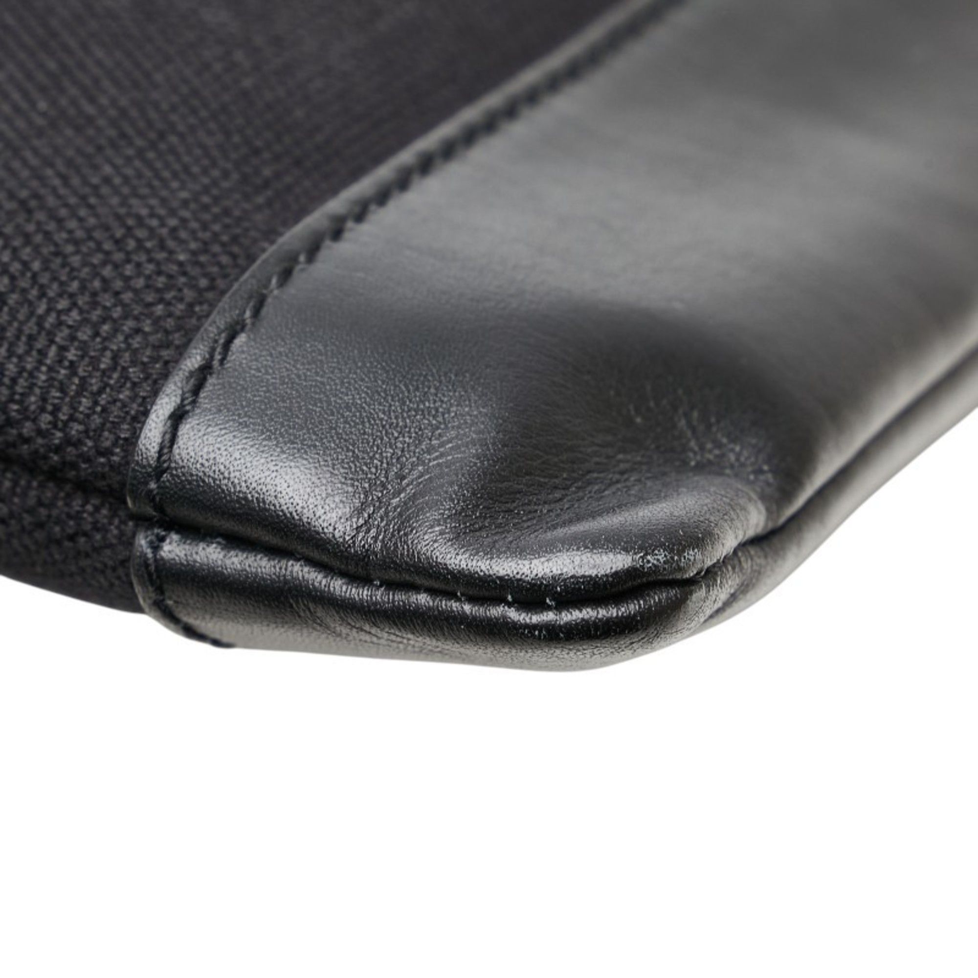 Balenciaga Balenciaga Navy Clip L Clutch Bag 373840 in Black Canvas and Leather for Women Size ONE SIZE - 4 Thumbnail