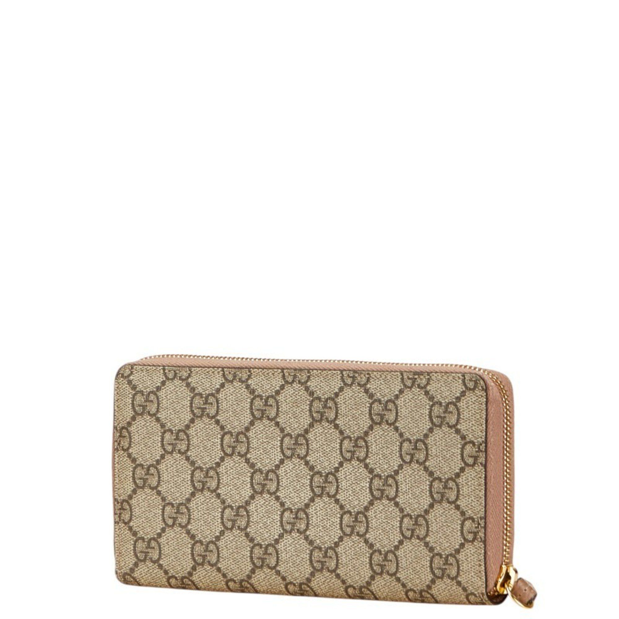 Gucci Gucci GG Marmont Zip-Around Long Wallet 456117 Beige Leather Women's GUCCI Size ONE SIZE - 2 Thumbnail