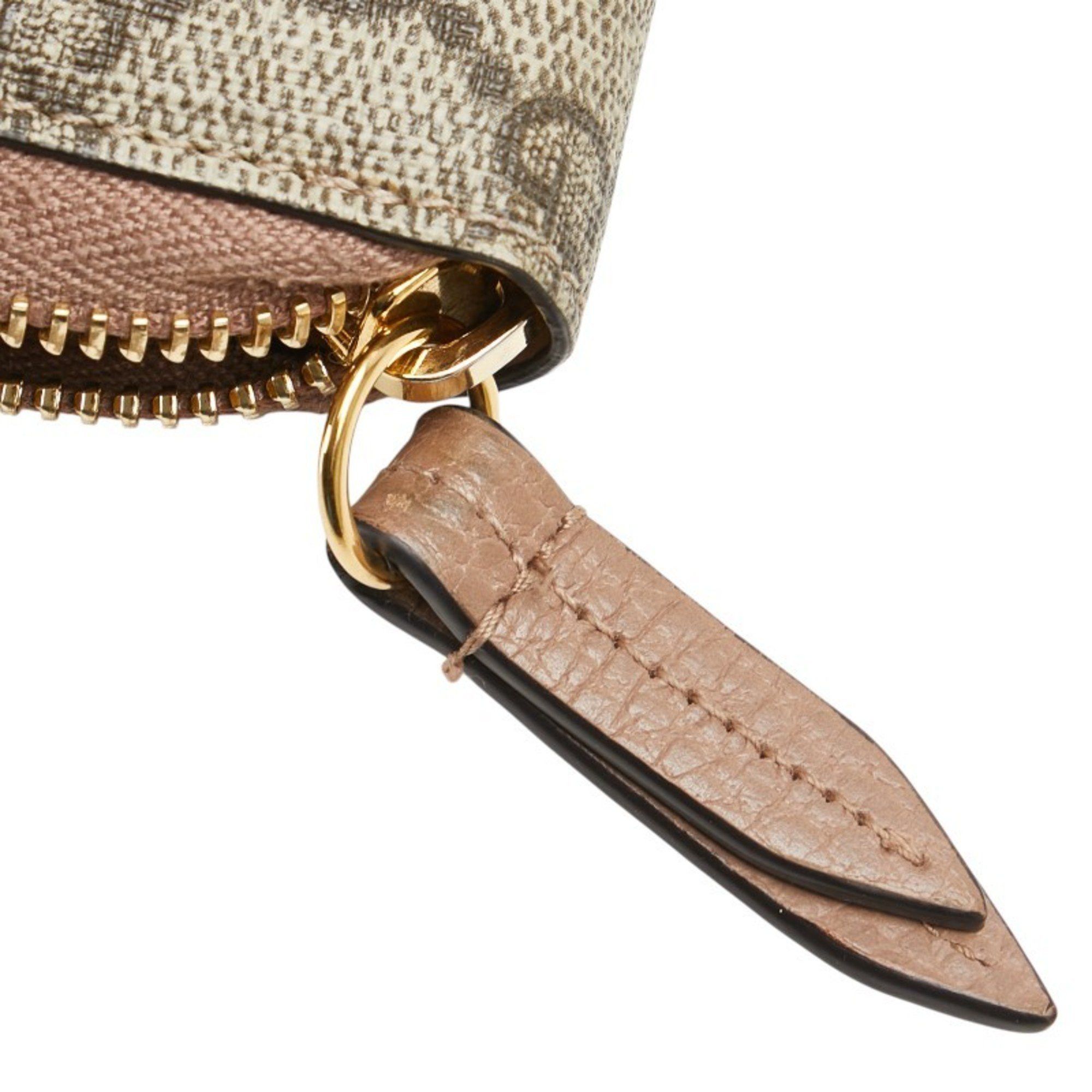 Gucci Gucci GG Marmont Zip-Around Long Wallet 456117 Beige Leather Women's GUCCI Size ONE SIZE - 5 Thumbnail