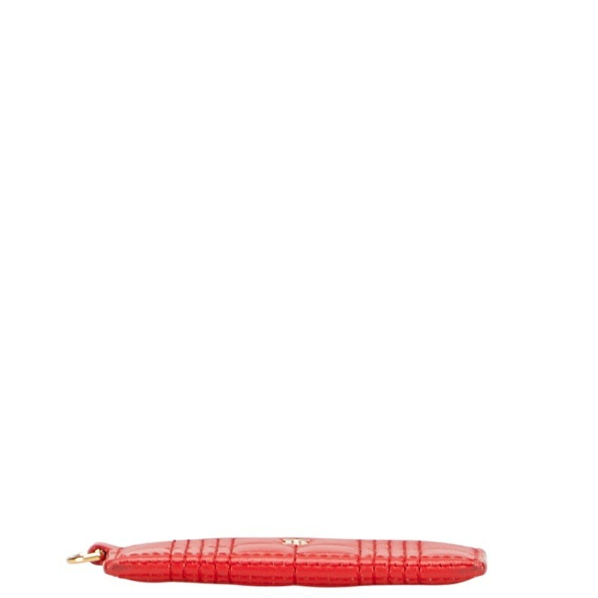 Burberry Burberry TB Monogram Quilted Business Card Case in Red and Gold Leather for Women Size ONE SIZE - 3 Thumbnail