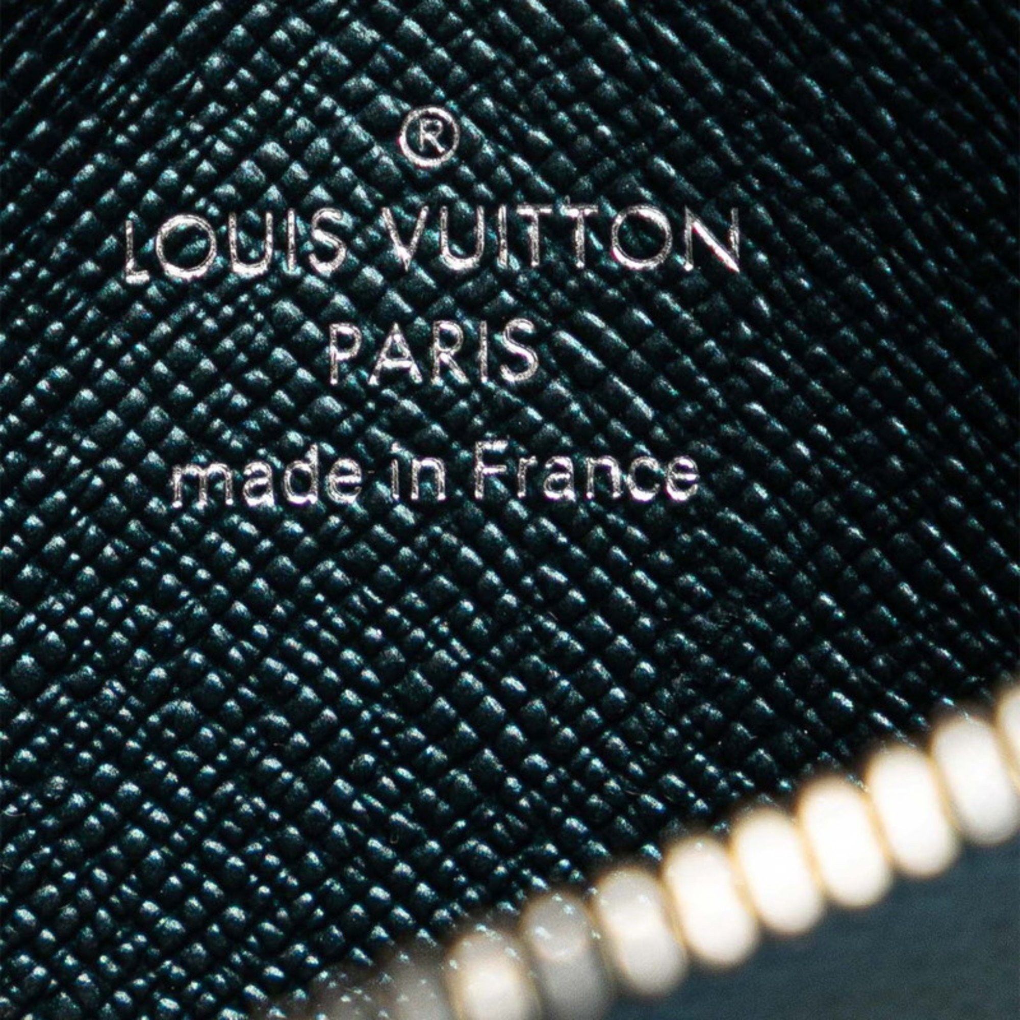 Louis Vuitton Louis Vuitton Moonogram Zippy Coin Purse M81860 Steel Blue Leather Women's LOUIS VUITTON Size ONE SIZE - 10 Thumbnail