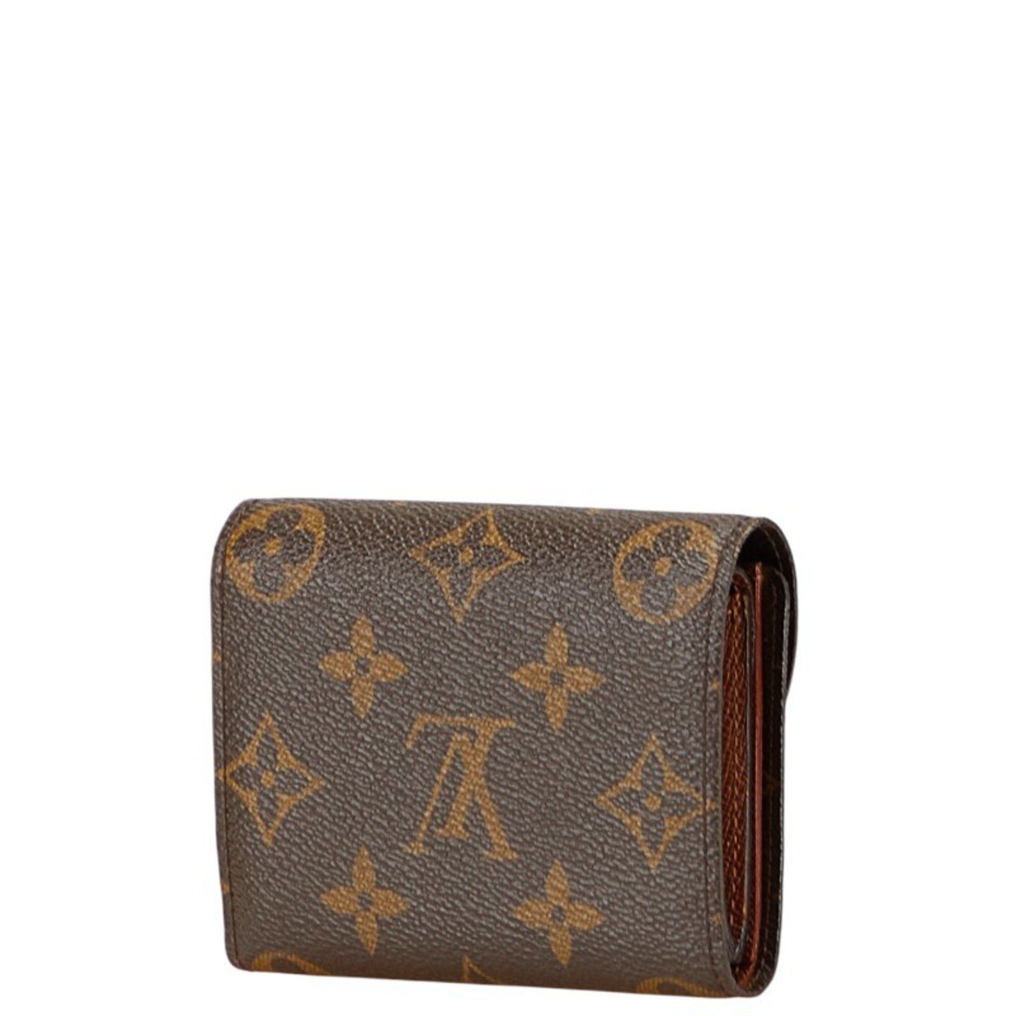 Louis Vuitton Louis Vuitton Monogram Portefeuille Helene Tri-fold Wallet M60253 Brown Leather Women's LOUIS VUITTON Size ONE SIZE - 2 Thumbnail