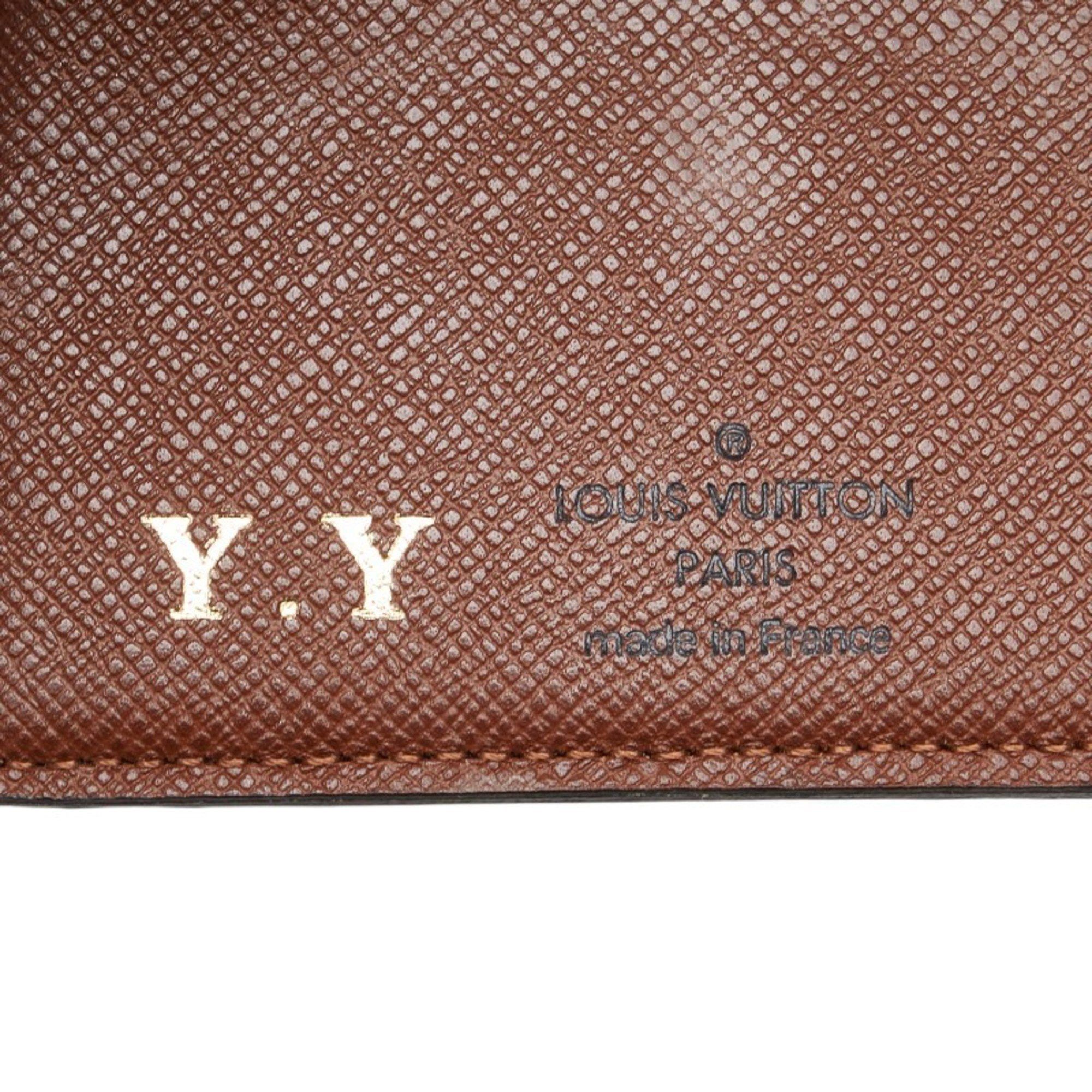 Louis Vuitton Louis Vuitton Monogram Portefeuille Helene Tri-fold Wallet M60253 Brown Leather Women's LOUIS VUITTON Size ONE SIZE - 7 Thumbnail