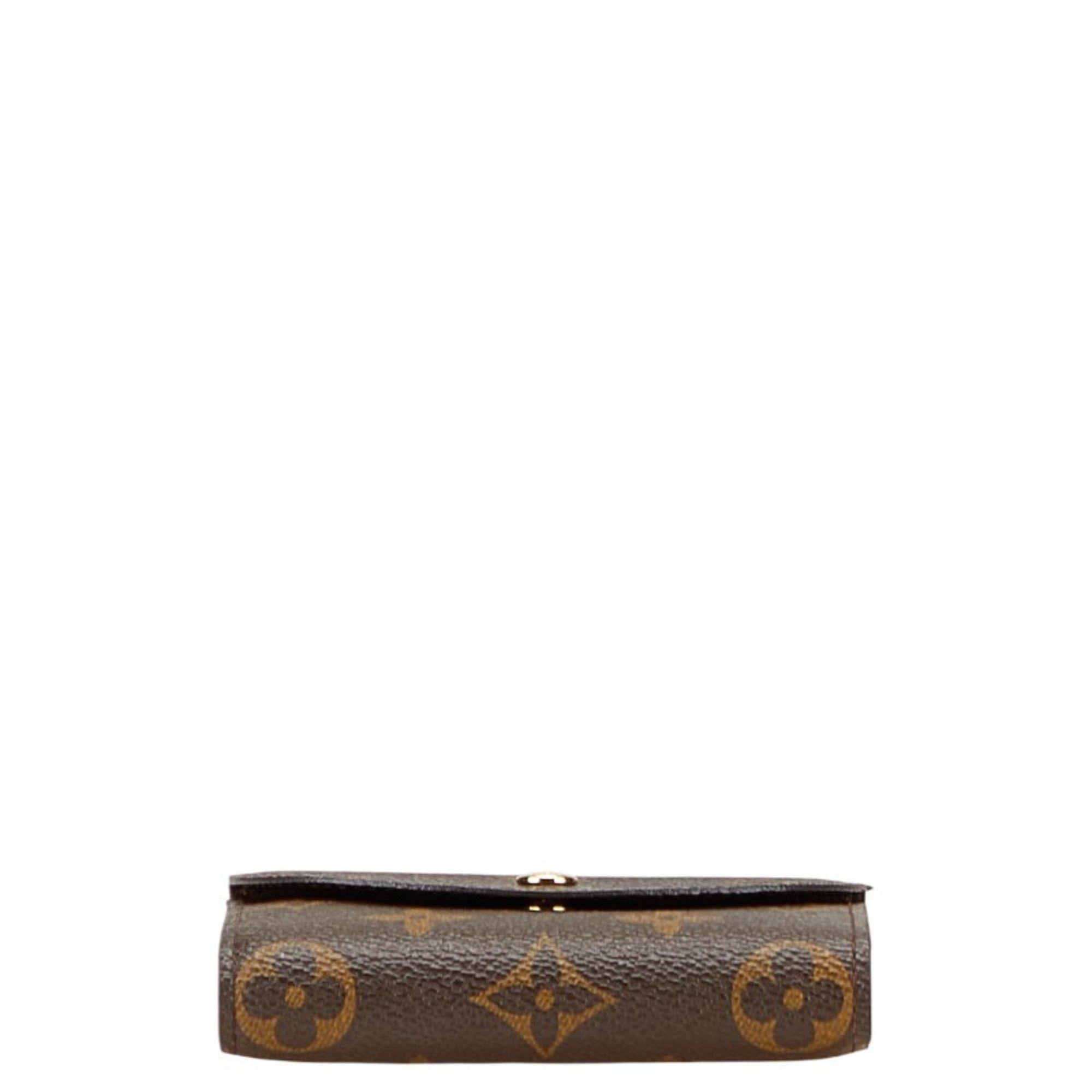 Louis Vuitton Louis Vuitton Monogram Portefeuille Helene Tri-fold Wallet M60253 Brown Leather Women's LOUIS VUITTON Size ONE SIZE - 3 Thumbnail