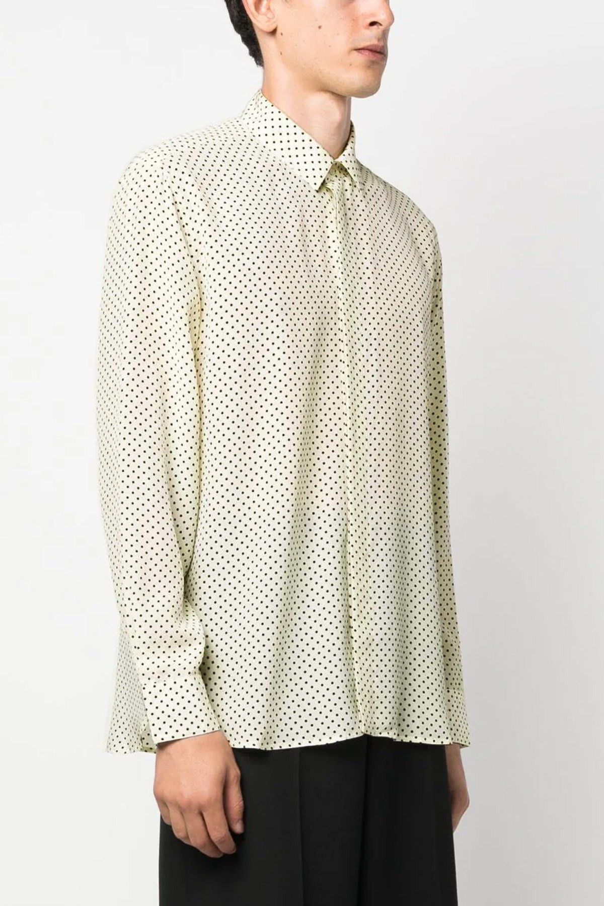Saint Laurent Paris shirt in dotted crepe de chine Size US XS / EU 42 / 0 - 3 Thumbnail