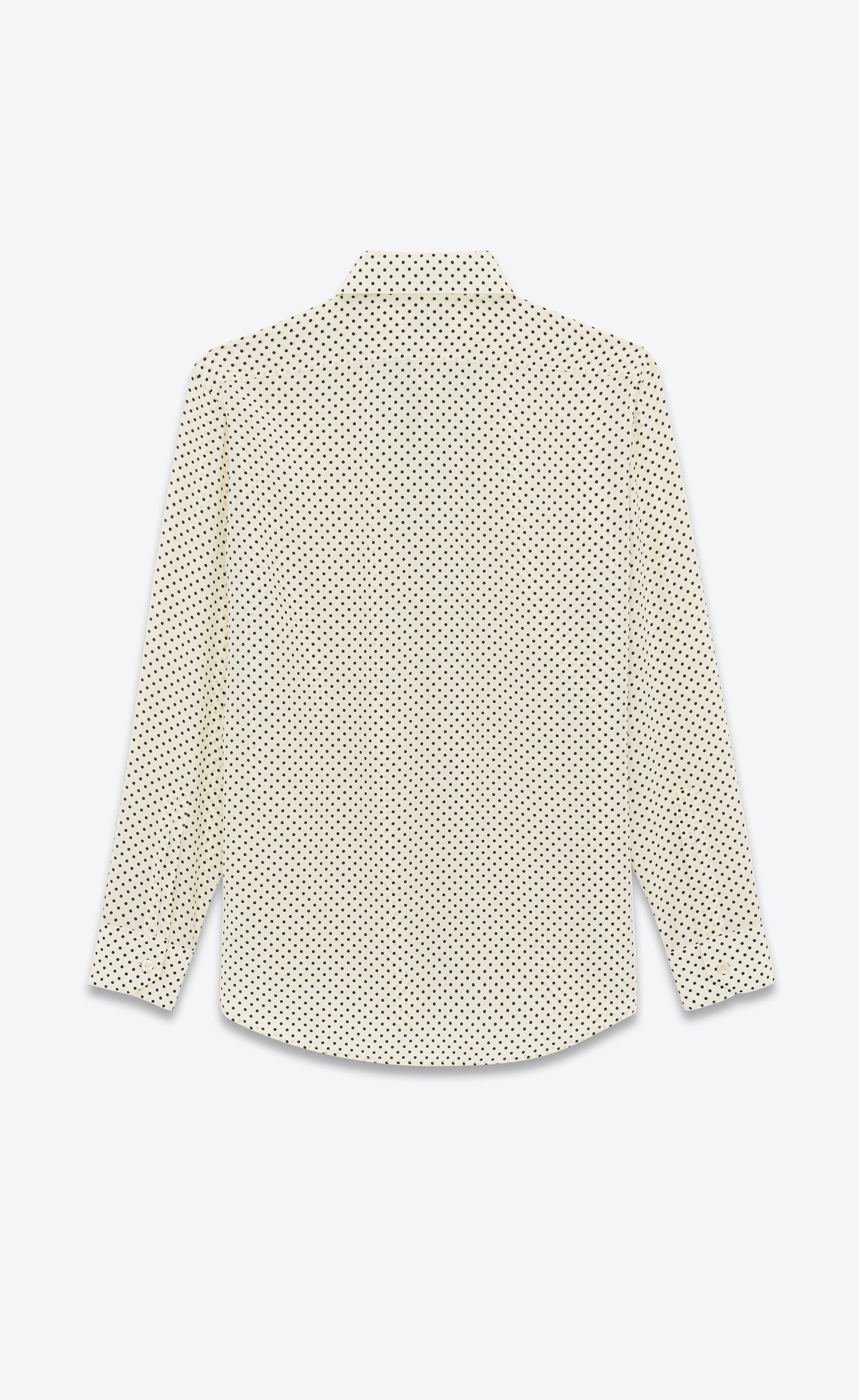 Saint Laurent Paris shirt in dotted crepe de chine Size US XXL / EU 58 / 5 - 2 Thumbnail