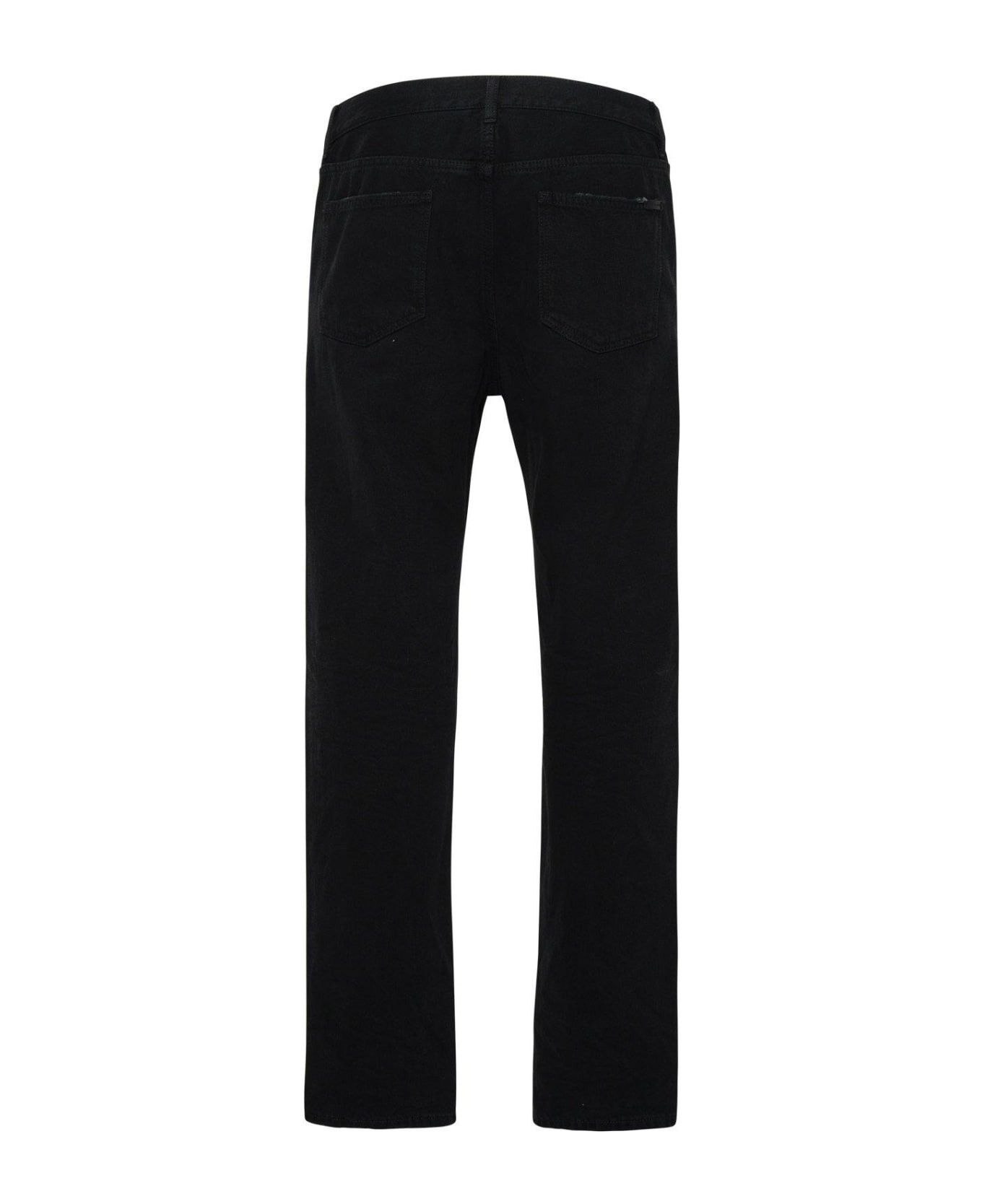 Saint Laurent Paris baggy jeans in carbon black denim Size US 33 - 2 Thumbnail