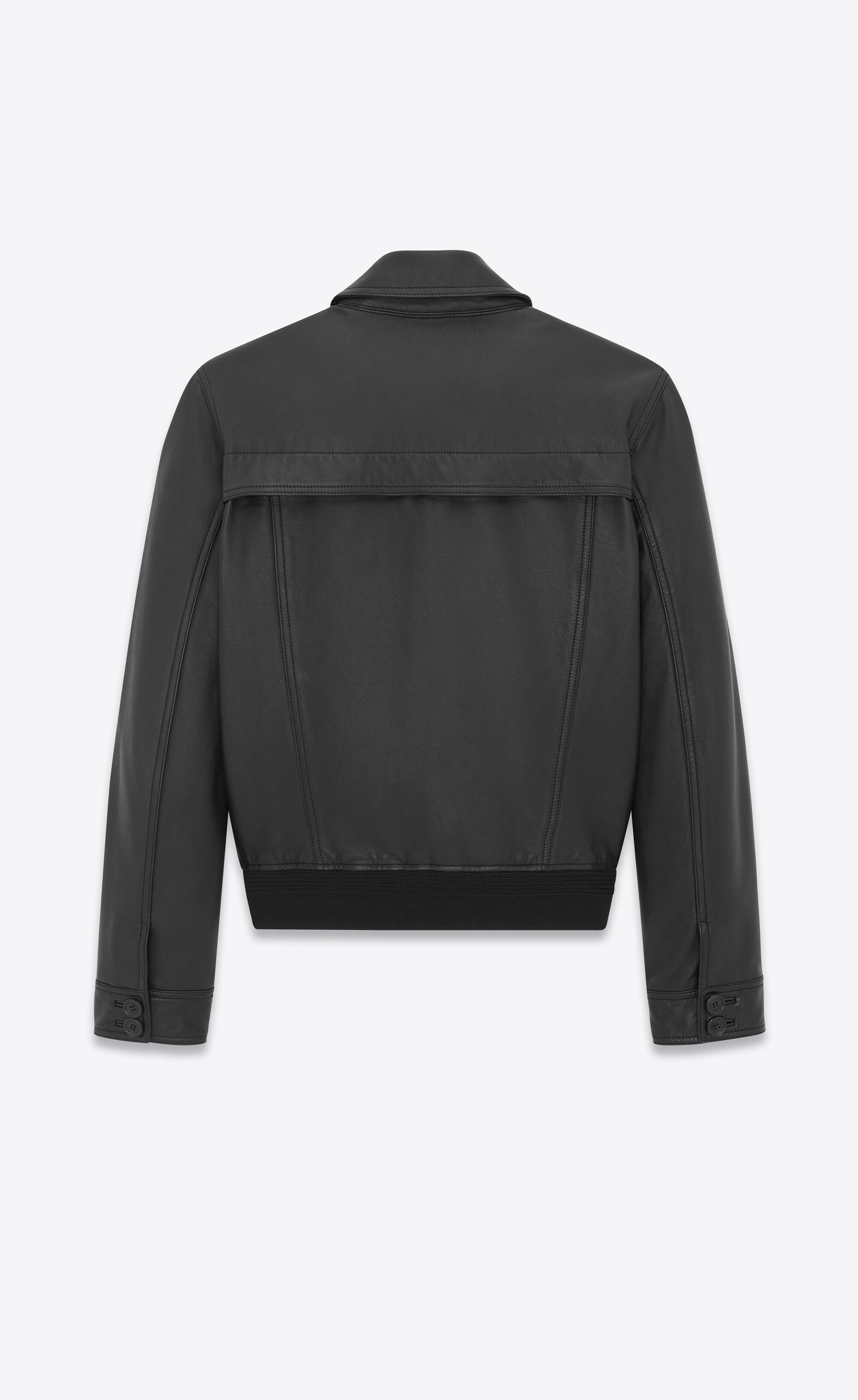 Saint Laurent Paris jacket in smooth lambskin Size US M / EU 48-50 / 2 - 2 Thumbnail