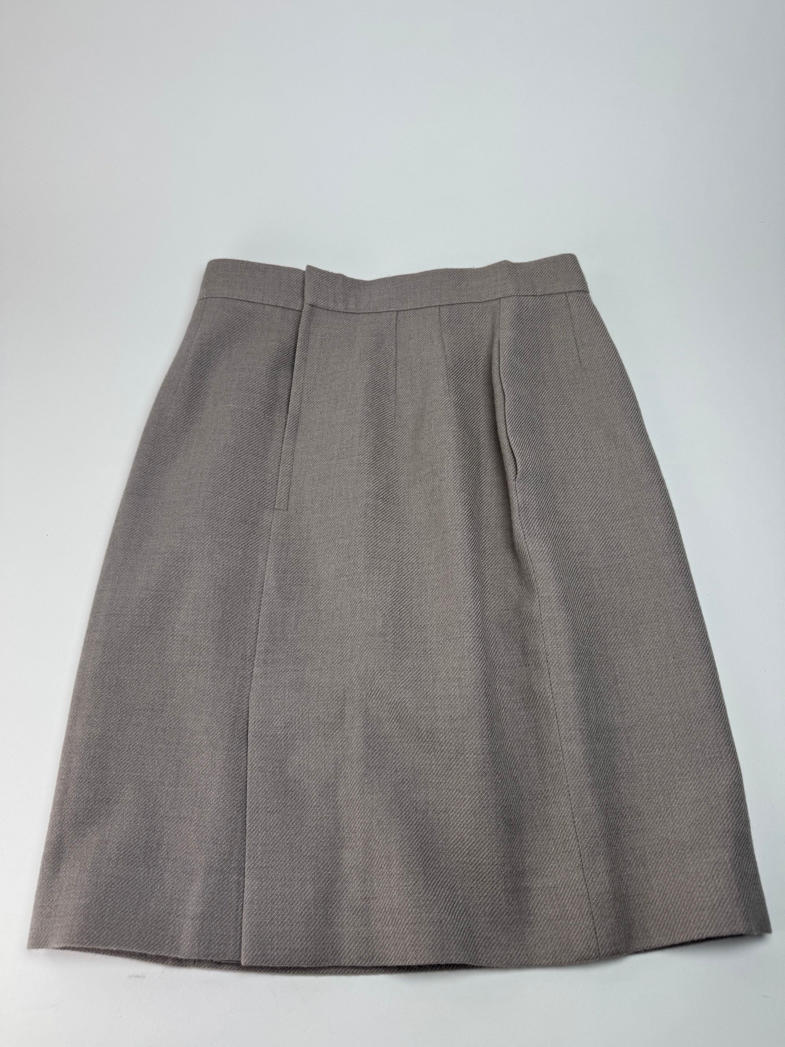 Dior Vintage Wool Skirt Ecru LL Size 34" / US 12 / IT 48 - 9 Thumbnail