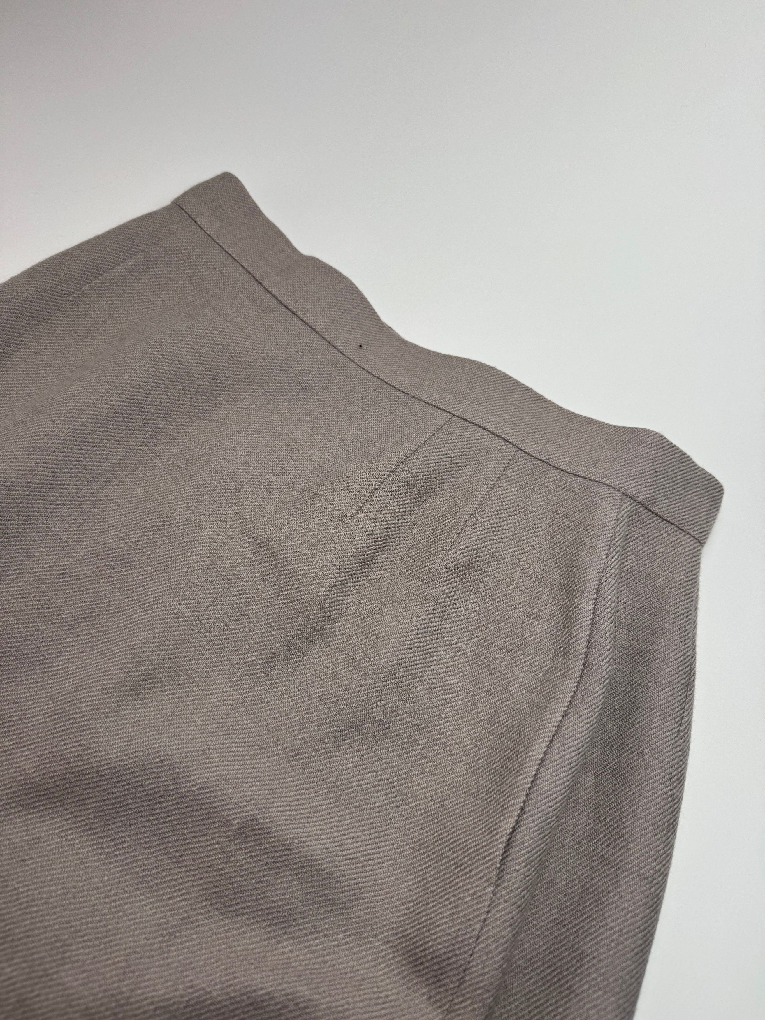 Dior Vintage Wool Skirt Ecru LL Size 34" / US 12 / IT 48 - 5 Thumbnail