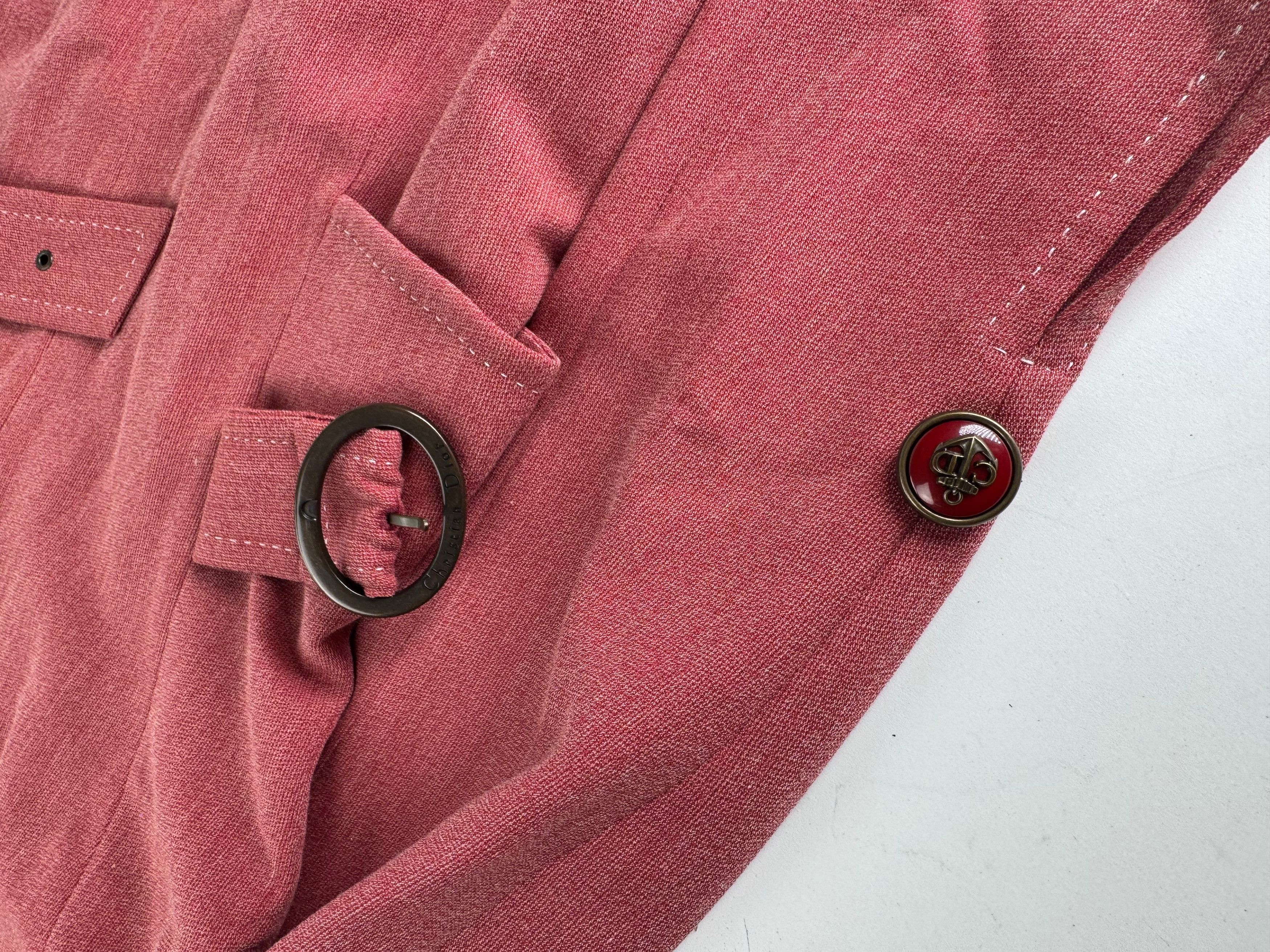 Dior Vintage Wool Costume / Dress Red M Size L / US 10 / IT 46 - 10 Thumbnail
