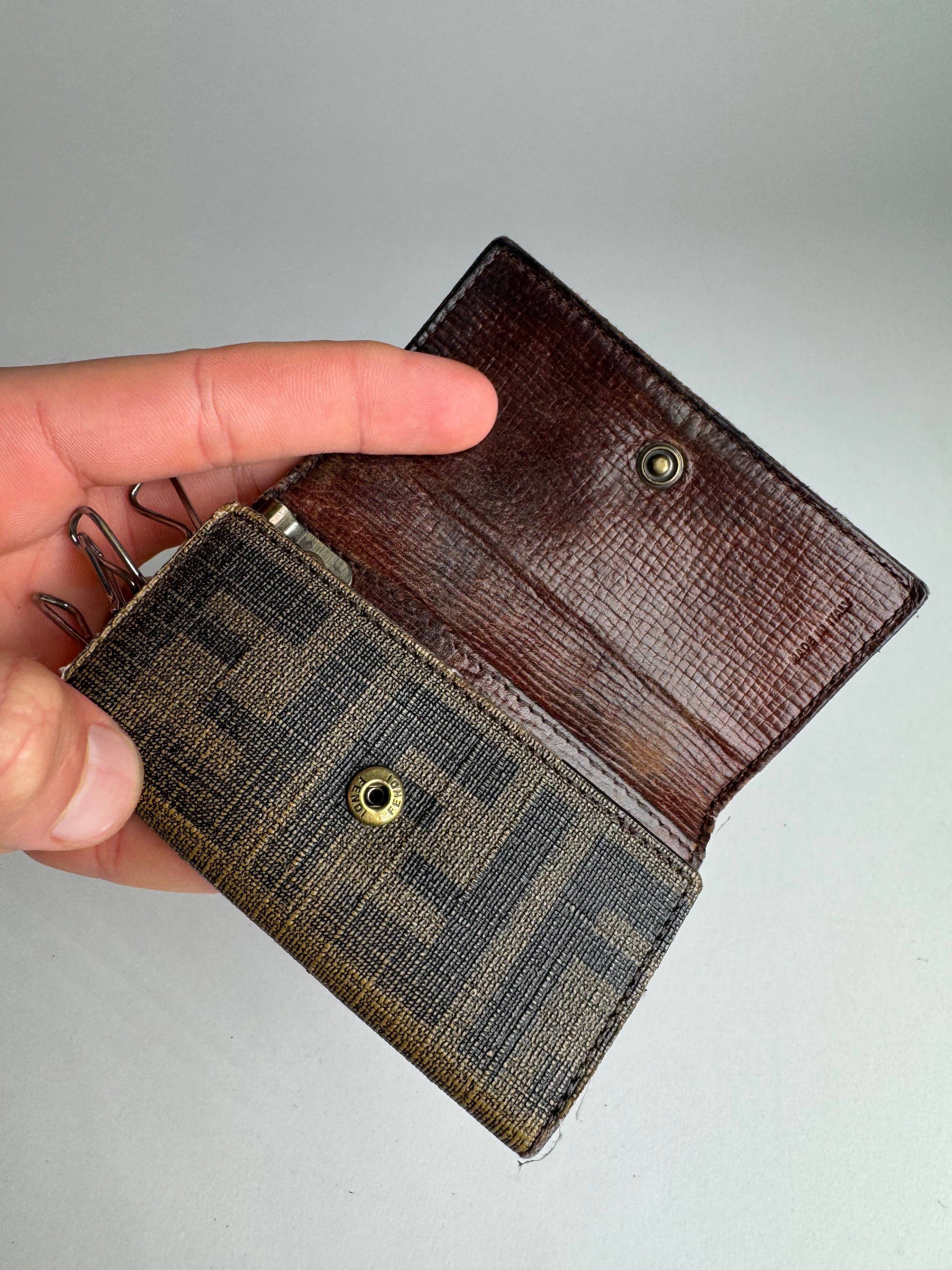 Fendi Vintage Monogram Key Holder Brown Size ONE SIZE - 3 Thumbnail