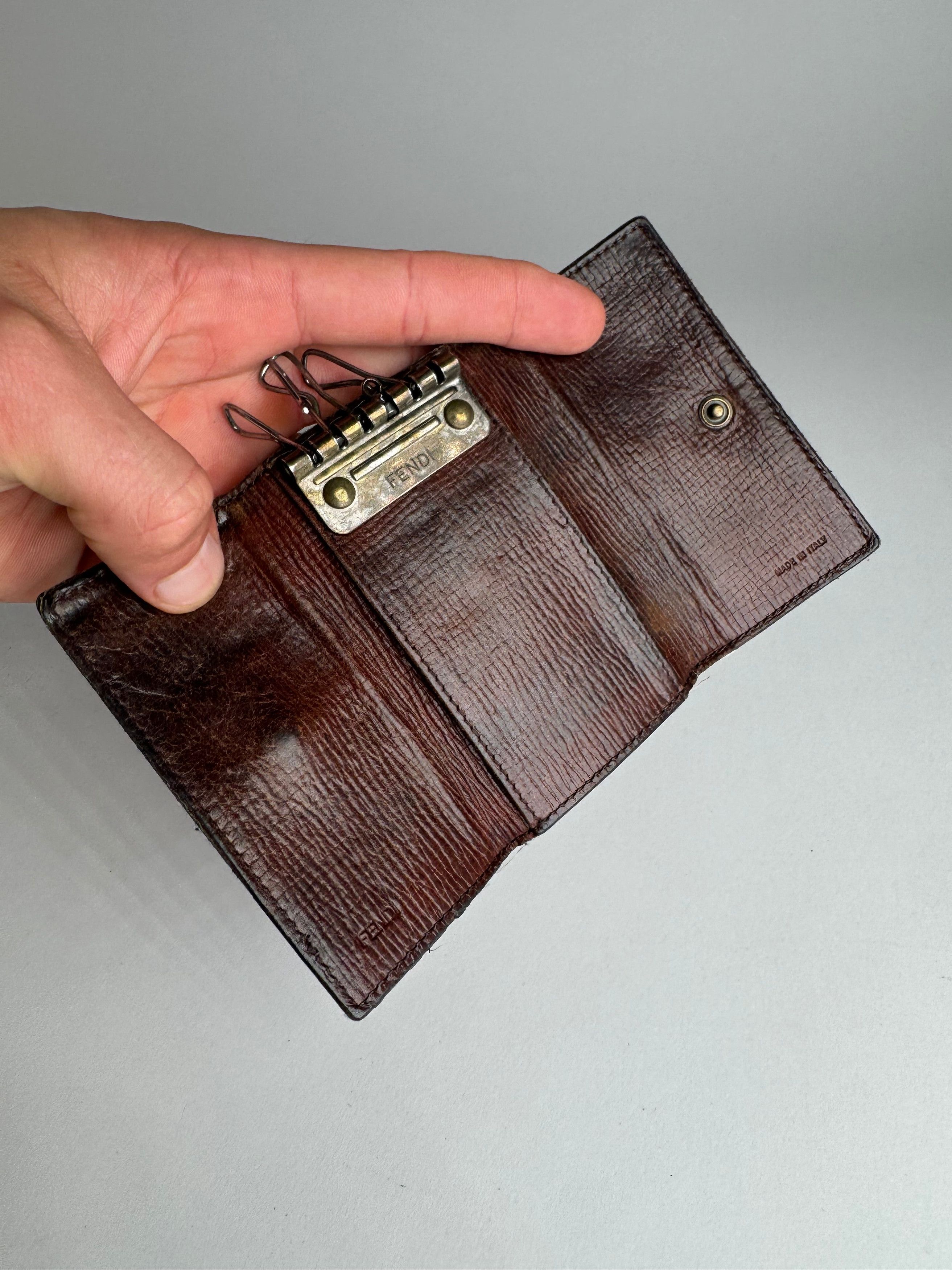 Fendi Vintage Monogram Key Holder Brown Size ONE SIZE - 5 Thumbnail