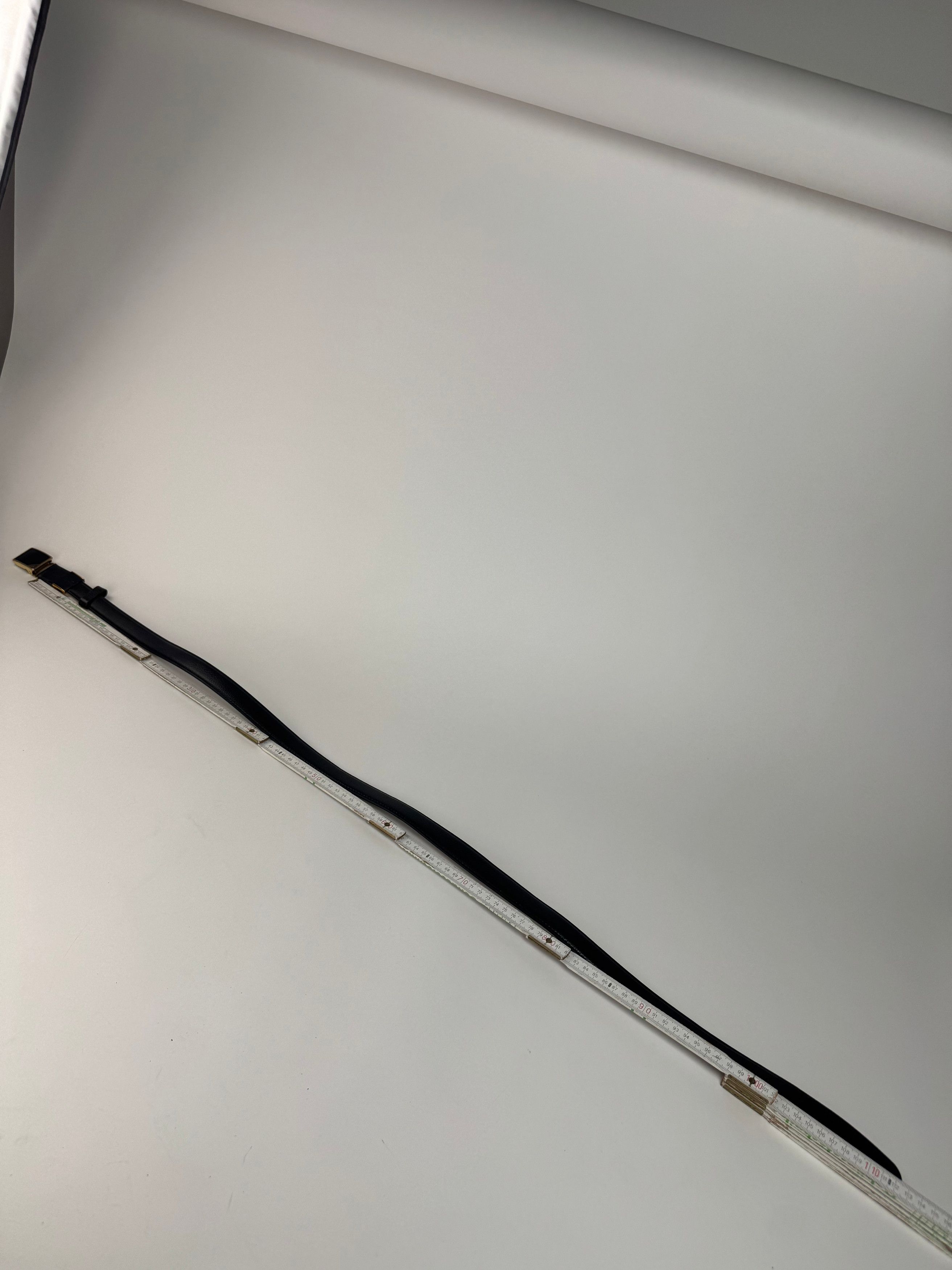 Dior Vintage Leather Belt black snake emblossed Size ONE SIZE - 6 Thumbnail