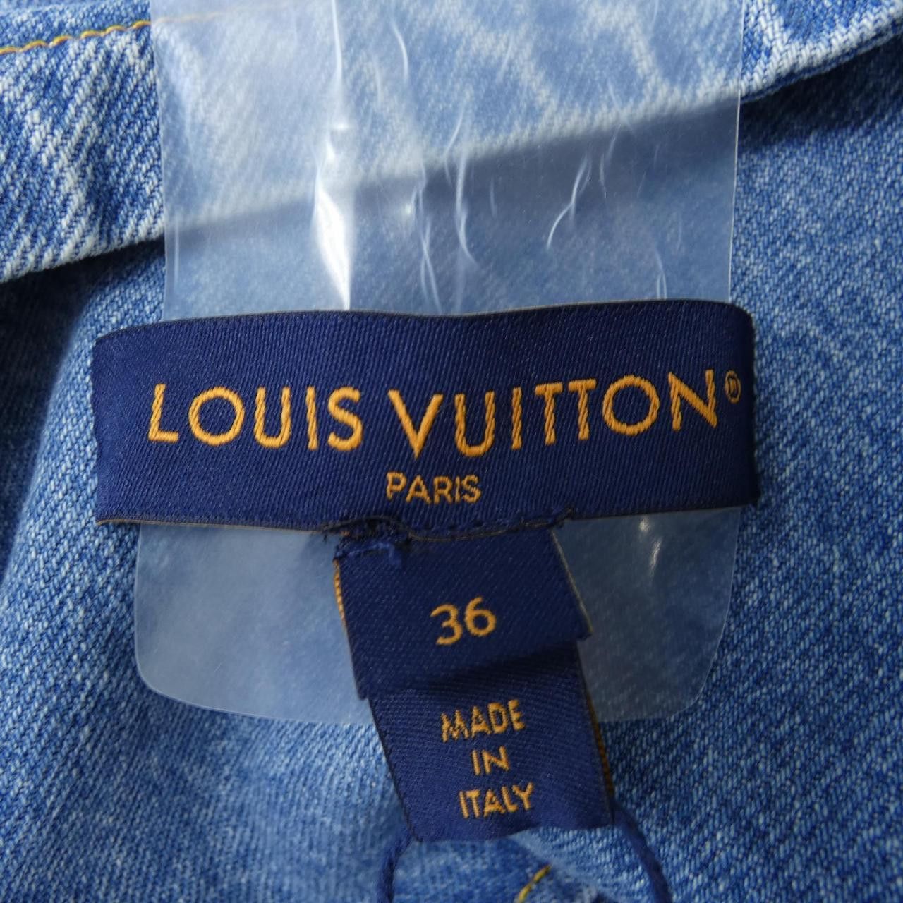 Louis Vuitton Louis Vuitton Louis Vuitton Denim Jacket Denim Outerwear FQVE60EFY DUTY FREE for USA Size ONE SIZE - 4 Thumbnail