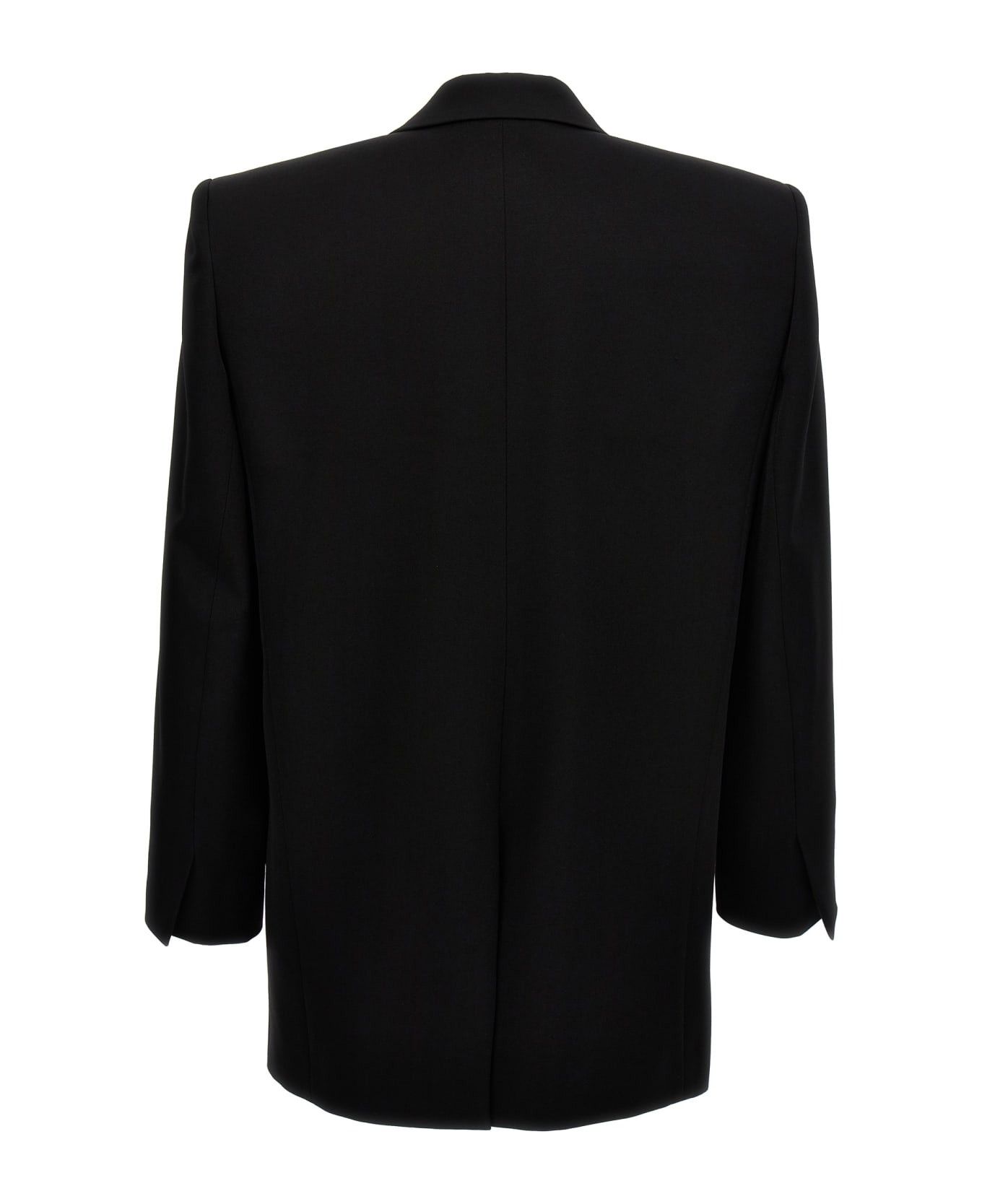Saint Laurent Paris oversized tuxedo jacket in grain de poudre Size US XS / EU 42 / 0 - 2 Thumbnail