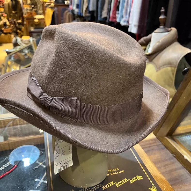 RRL Ralph Lauren RRL Soft Wool Felt Fedora Hat - dmc Size ONE SIZE - 2 Thumbnail