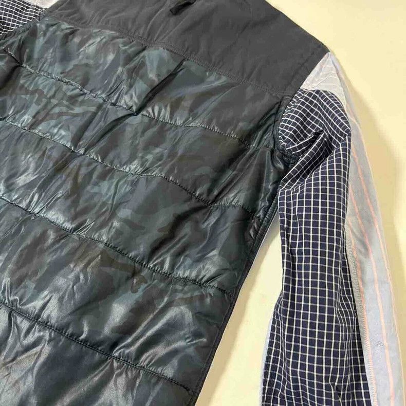 Junya Watanabe Stripe Camo Paneled Shirt - dmc