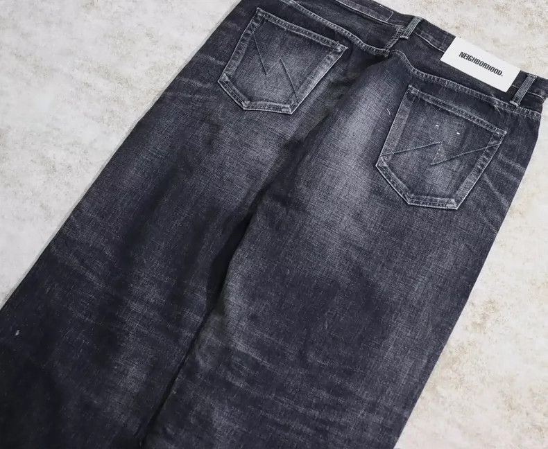 Neighborhood Neighborhood 24SS Washed Wide Jeans XL - dmc Size US 38 / EU 54 - 6 Thumbnail