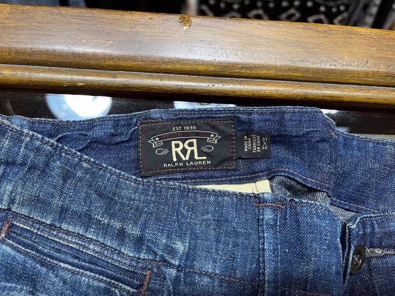 RRL Ralph Lauren RRL Indigo Dyed Linen Casual Pants - dmc Size US 31 - 3 Thumbnail
