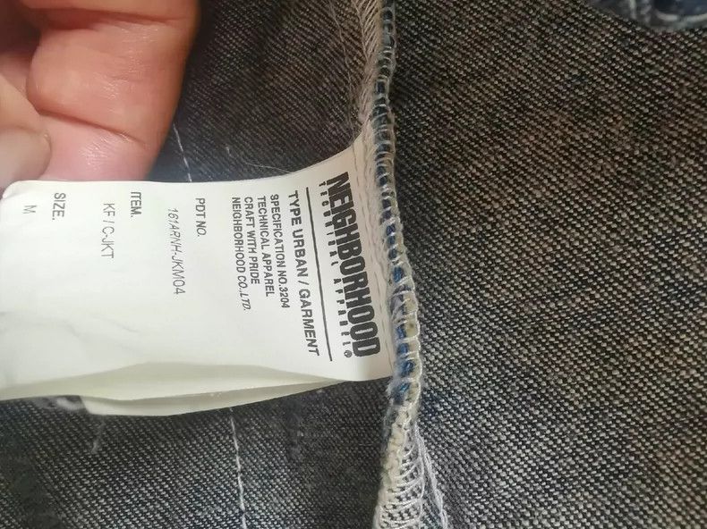 Neighborhood Neighborhood NBHD Denim Jacket with Mandarin Collar - dmc Size US M / EU 48-50 / 2 - 6 Thumbnail