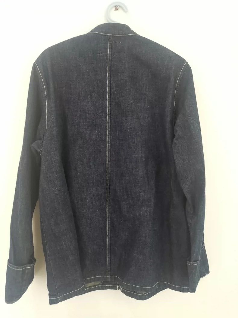 Neighborhood Neighborhood NBHD Denim Jacket with Mandarin Collar - dmc Size US M / EU 48-50 / 2 - 2 Thumbnail