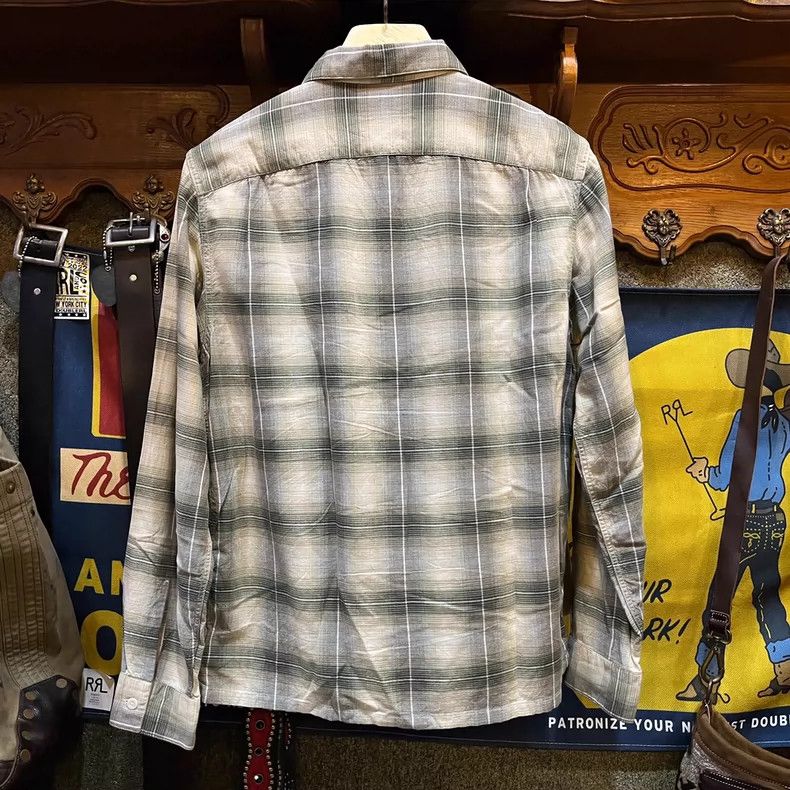 RRL Ralph Lauren RRL Plaid Button-Up Shirt - dmc Size US M / EU 48-50 / 2 - 2 Thumbnail