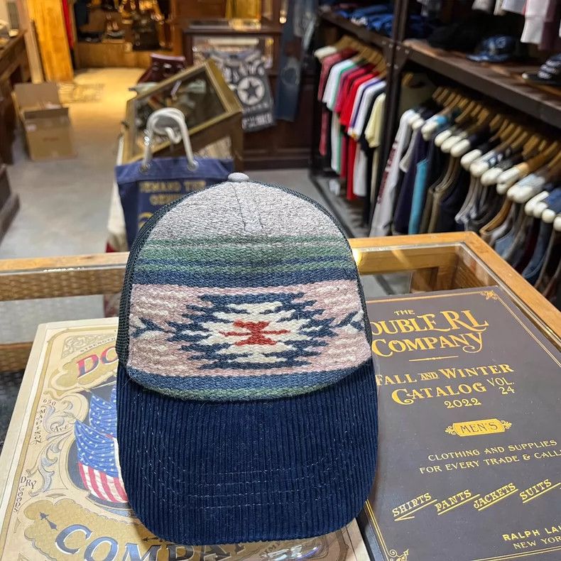 RRL Ralph Lauren RRL Navajo Pattern Wool Baseball Cap - dmc Size ONE SIZE - 6 Thumbnail